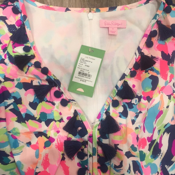 NWT Lilly Pulitzer Cabrey Shift Pina Colada Club - Picture 4 of 8